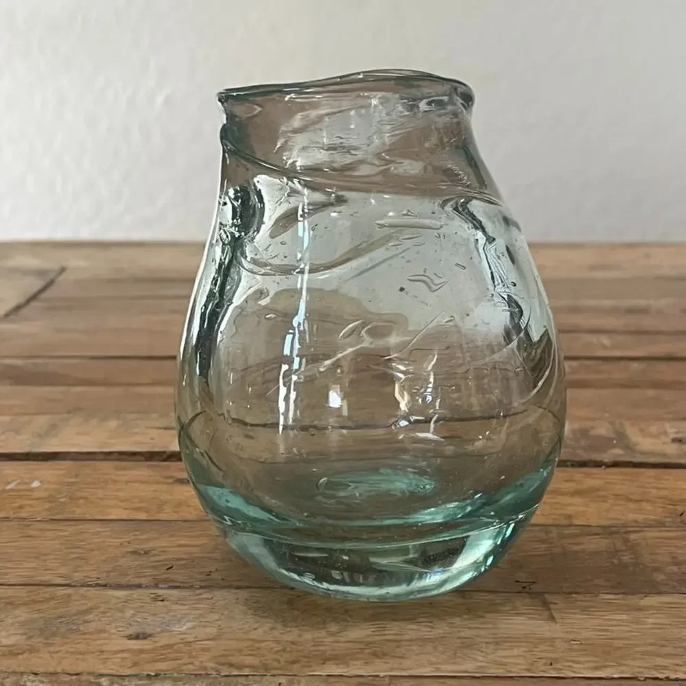 Studio Art Glass Hand-Blown Tinted Glass Vase 4.8